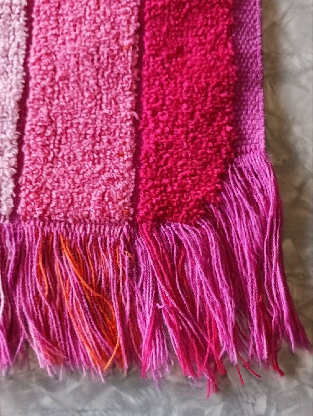 Sears~ 2 Vintage Pink & Orange Towel Sets - Picture 12 of 12